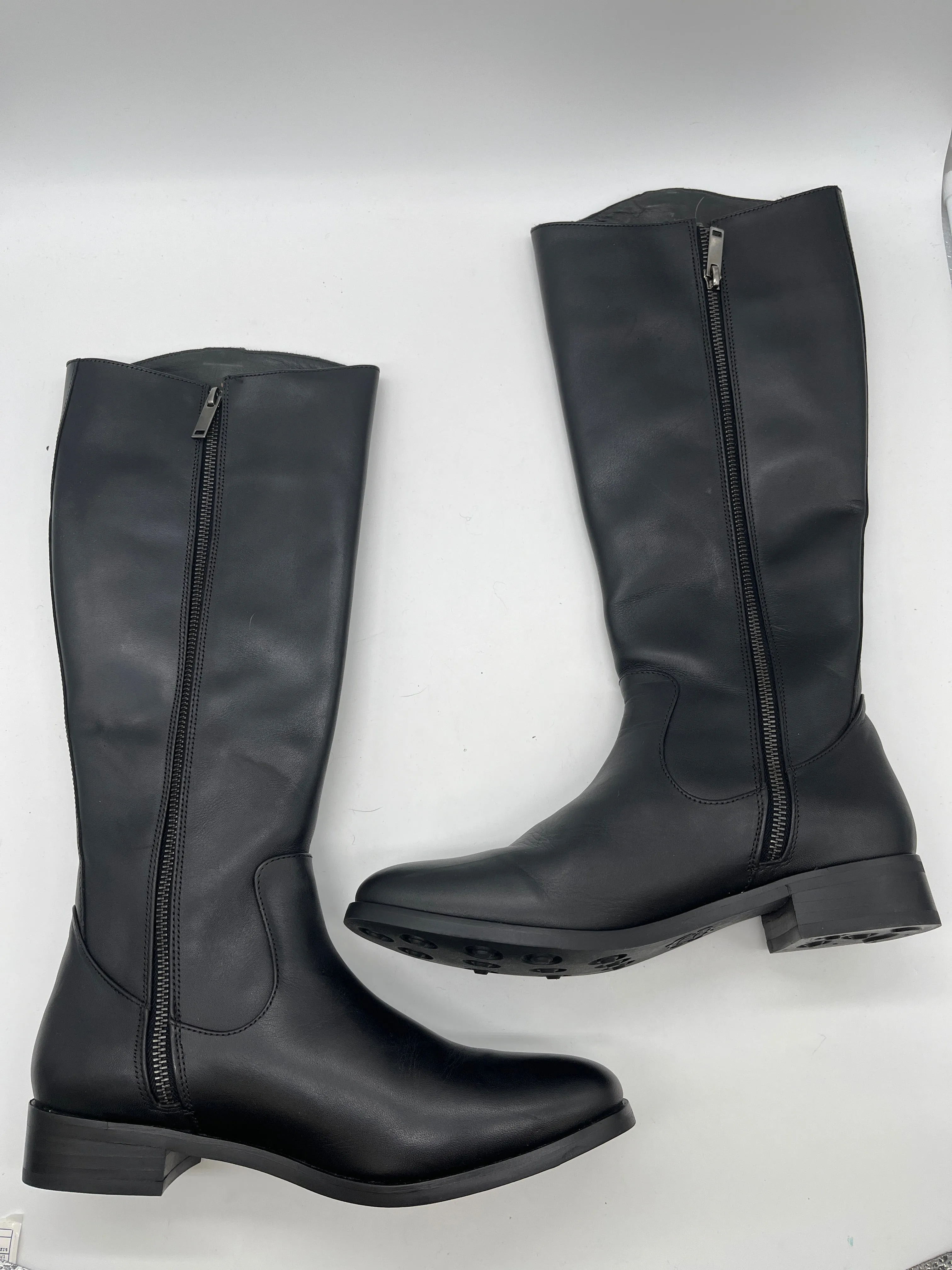 Boots Knee Flats By Clothes Mentor In Black, Size: 9