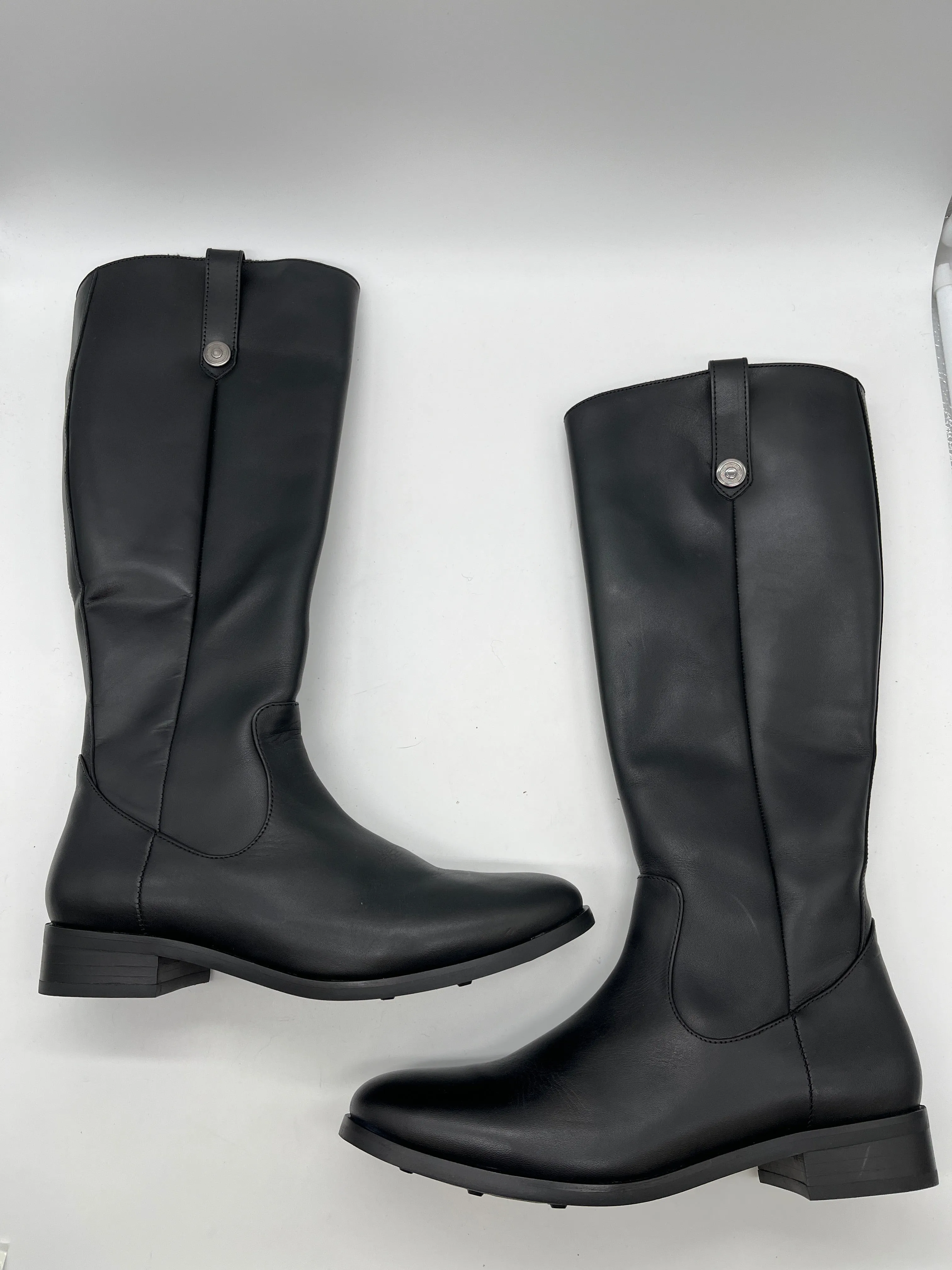 Boots Knee Flats By Clothes Mentor In Black, Size: 9