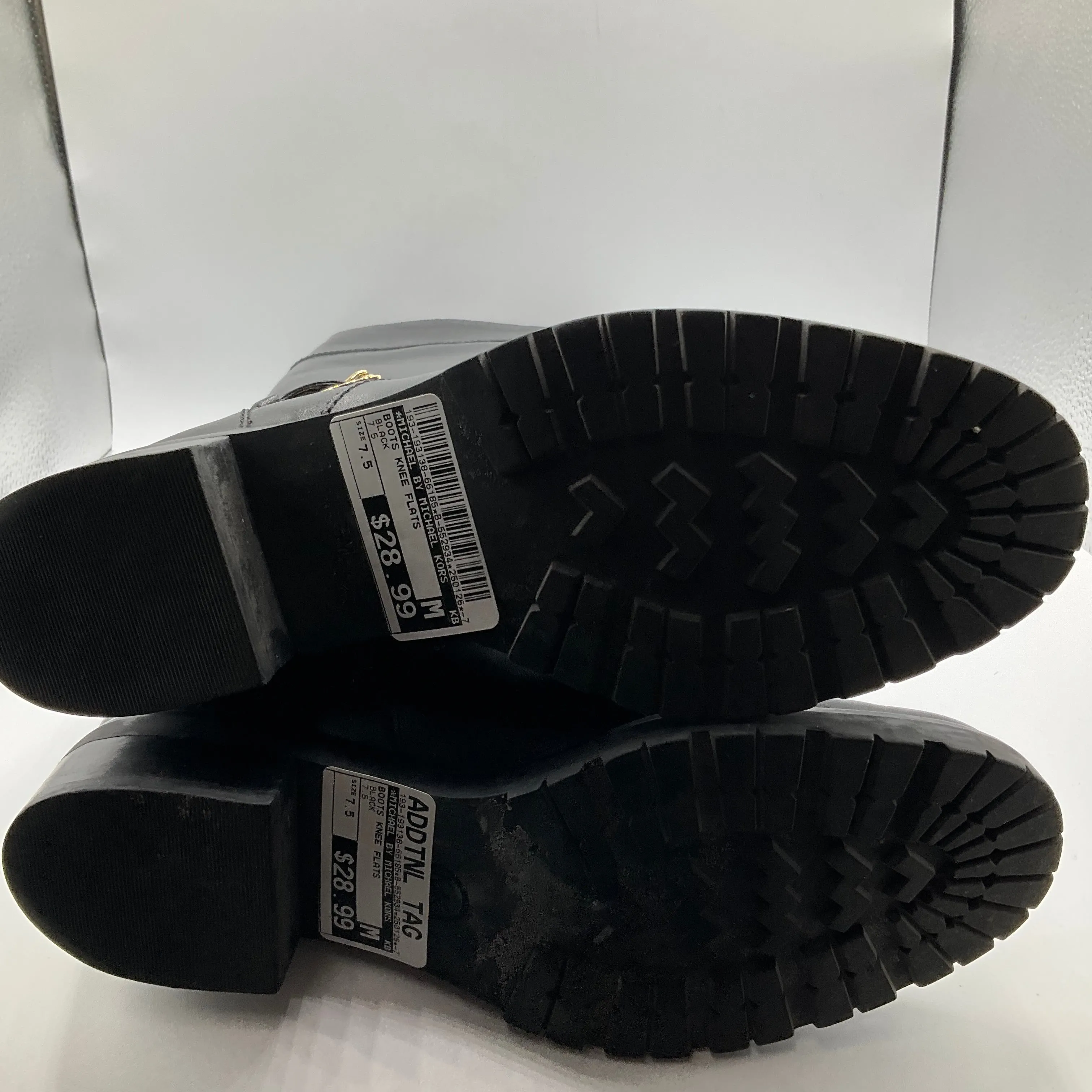 Boots Knee Flats By Michael By Michael Kors In Black, Size: 7.5