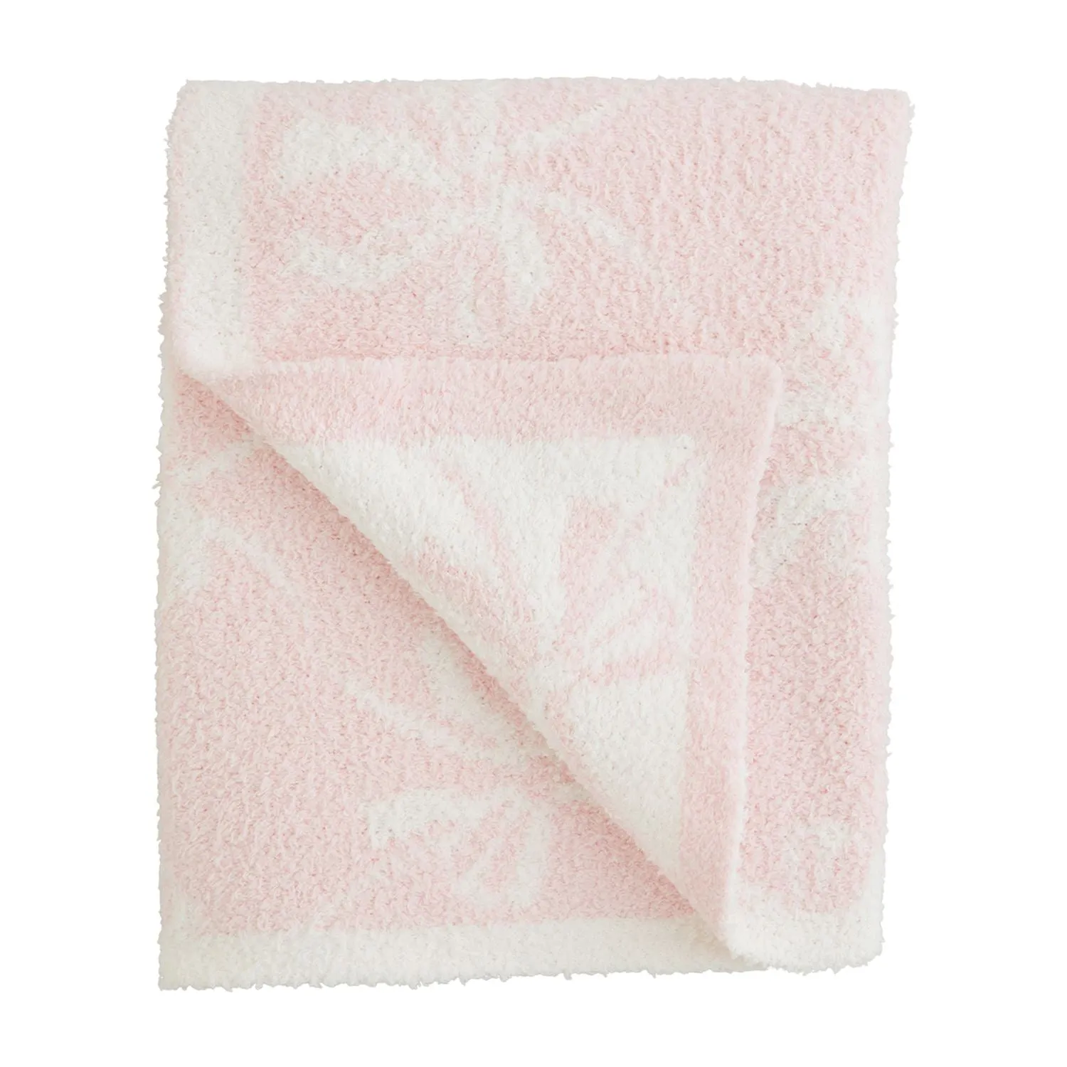 Bow Chenille Blanket {Pink}