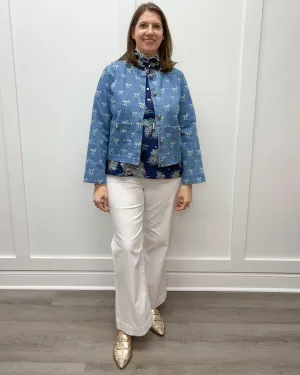 Bow Jean Jacket - Light Denim