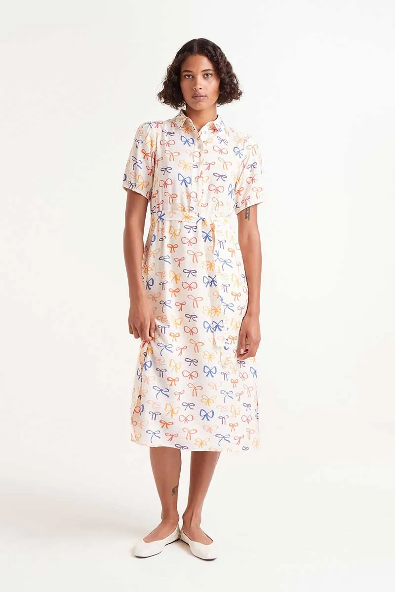 Bow Print Dress
