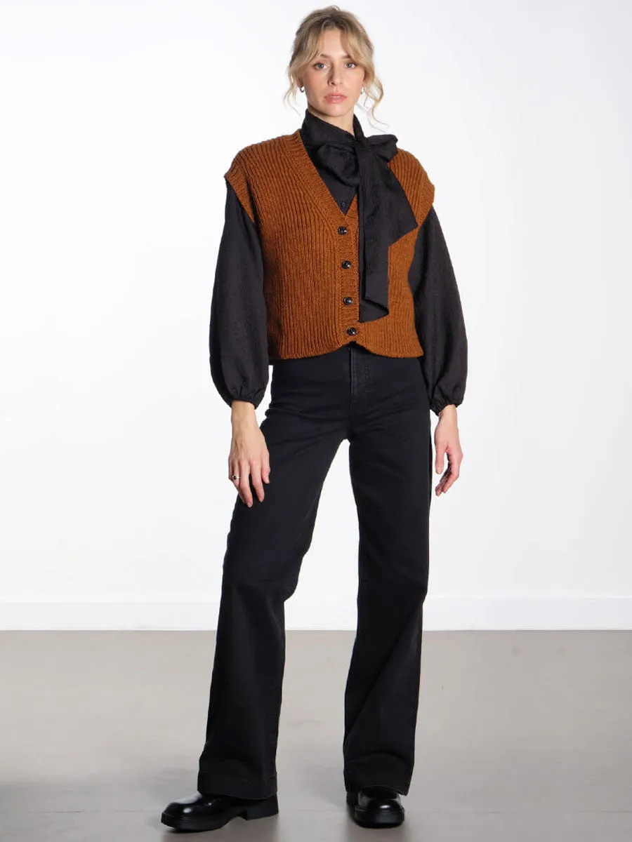 Bow Tie Shirt - Black