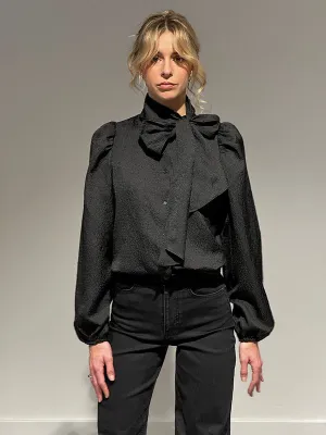 Bow Tie Shirt - Black