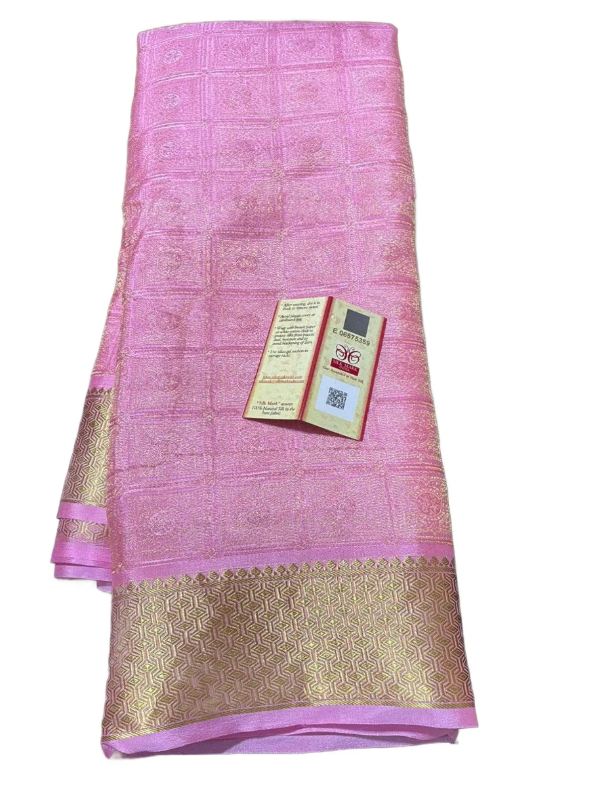 Brocade pattern 100gm Thickness Mysoree Silk Saree