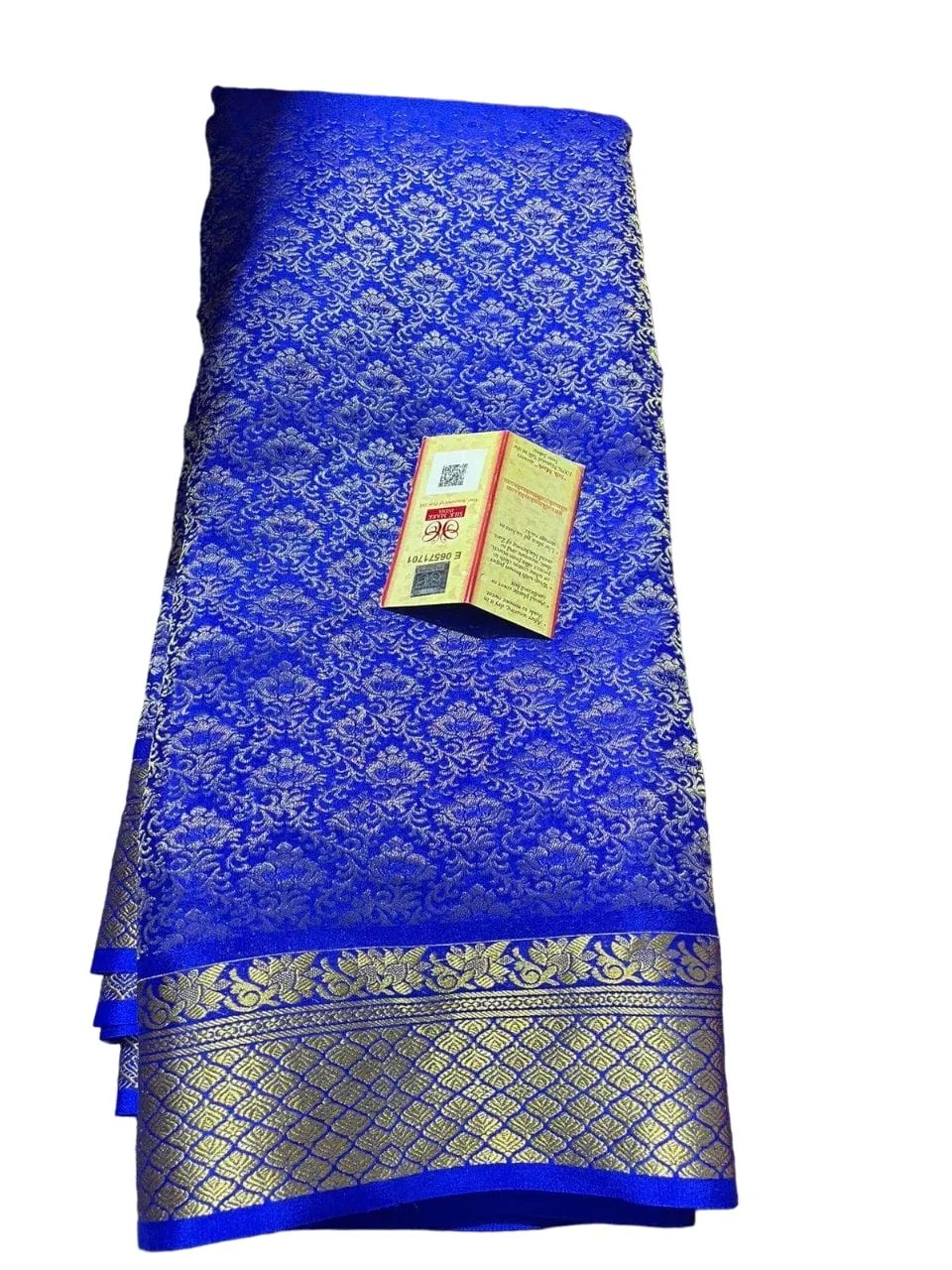 Brocade pattern 100gm Thickness Mysoree Silk Saree