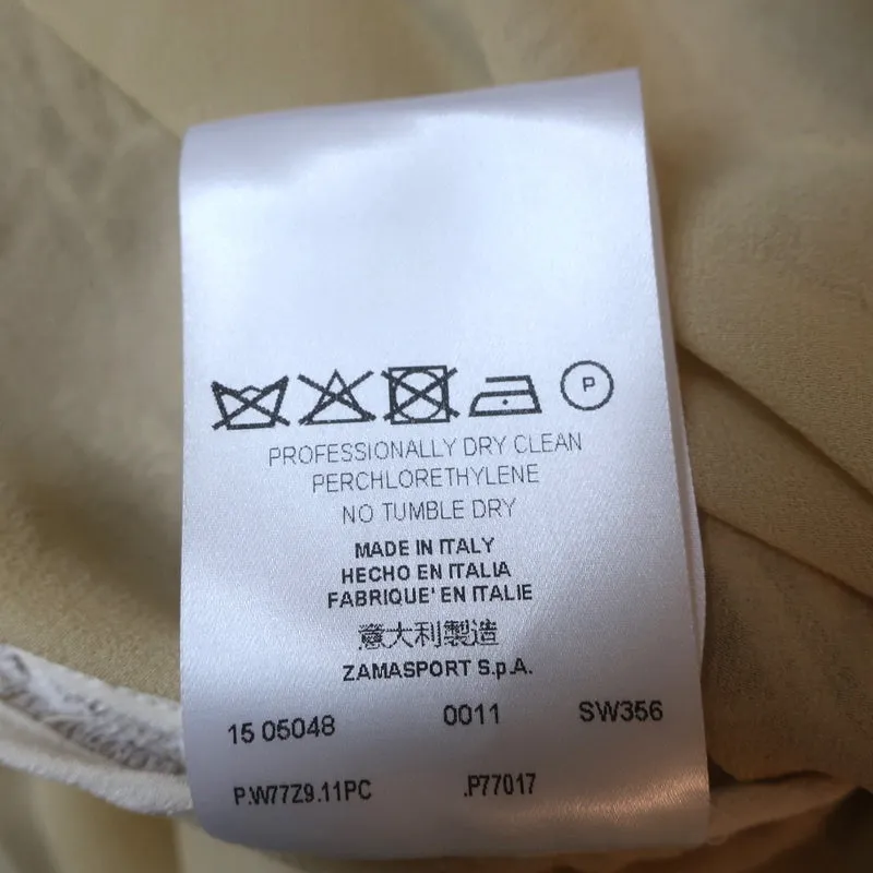 Burberry Prorsum Floral Macrame Lace Mini Dress with Bow Cream Size 36