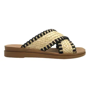 Caliso Criss Cross Strap With Stitching