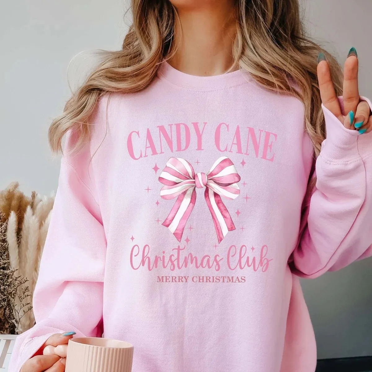 Candy Cane Christmas Club Sweatshirt