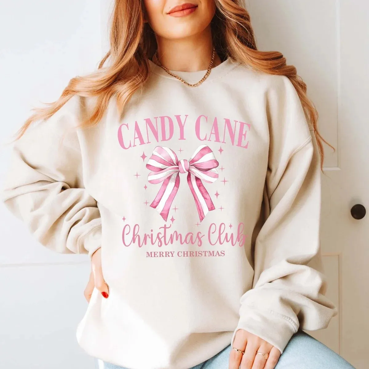 Candy Cane Christmas Club Sweatshirt