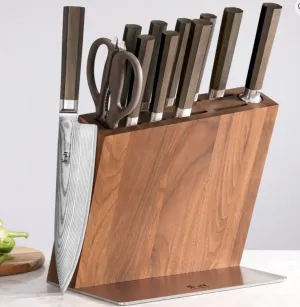 Cangshan Maya Hua 12 pc Block Set Walnut