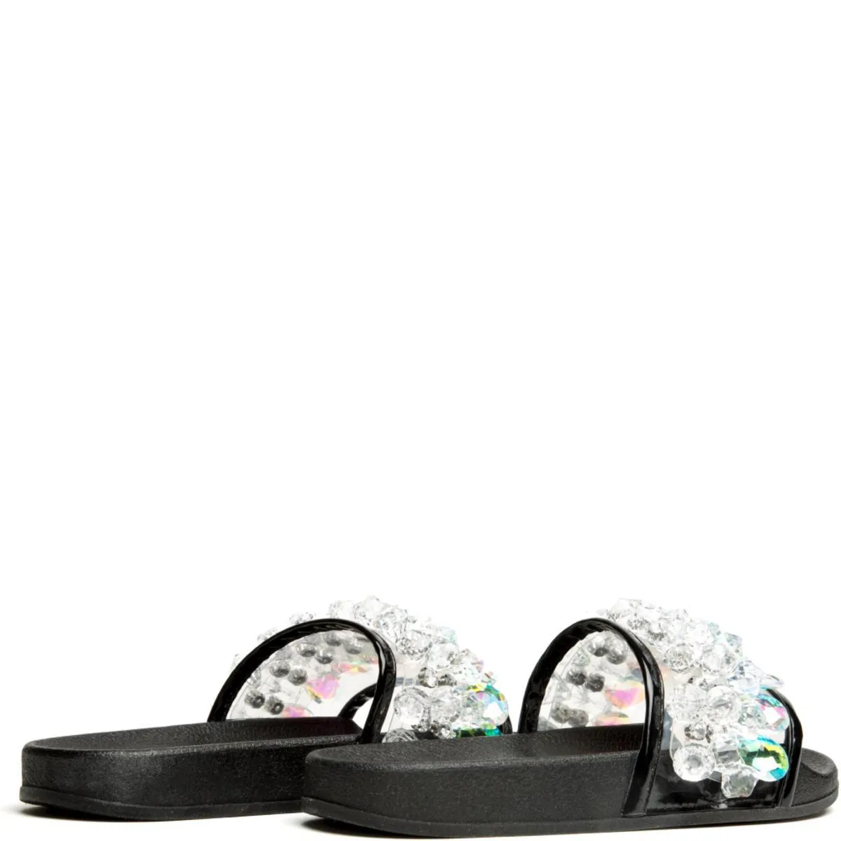 Cape Robbin Moira-63 Black Slides Black