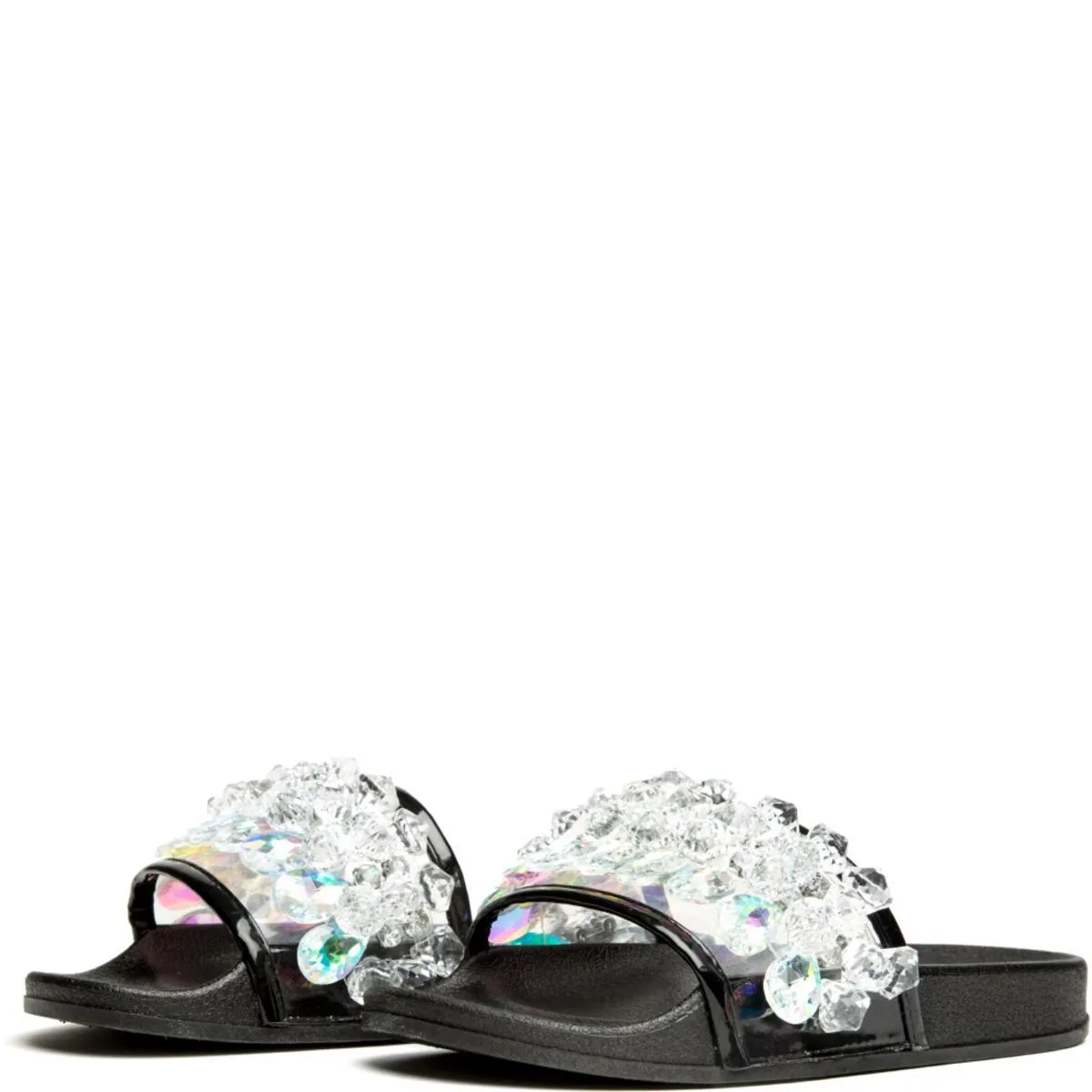 Cape Robbin Moira-63 Black Slides Black