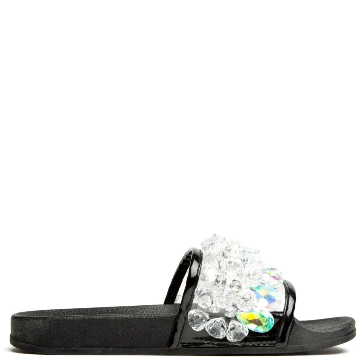 Cape Robbin Moira-63 Black Slides Black