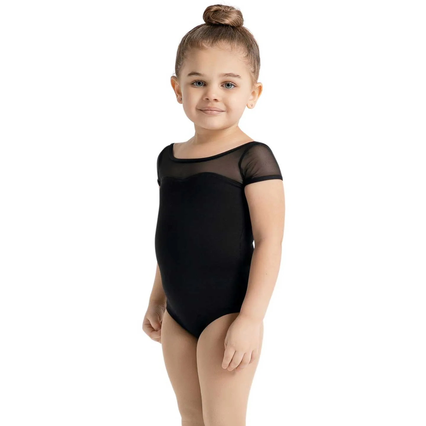 Capezio SE1039C Mesh Yoke Leotard Black - Child