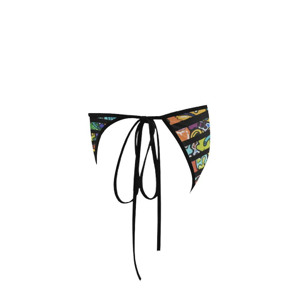 Cash Vision Graffiti Bikini Bottom - Black