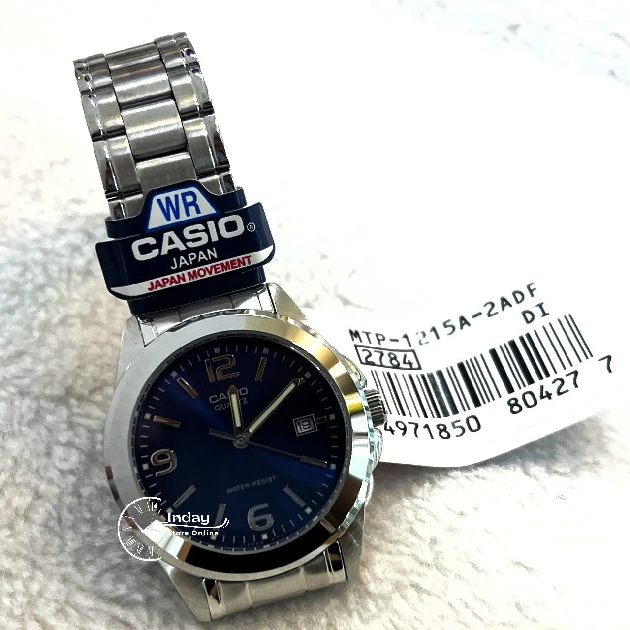 Casio Fashion Men's Watch MTP-1215A-2A Stainless Steel Strap Mineral Glass