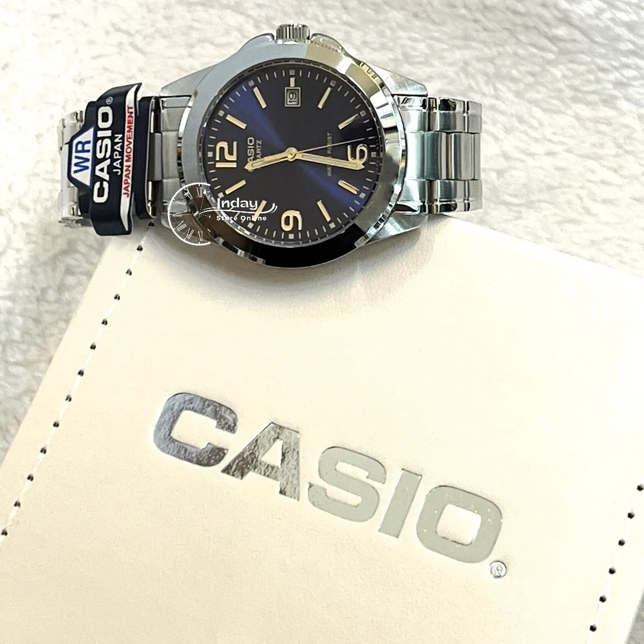 Casio Fashion Men's Watch MTP-1215A-2A Stainless Steel Strap Mineral Glass
