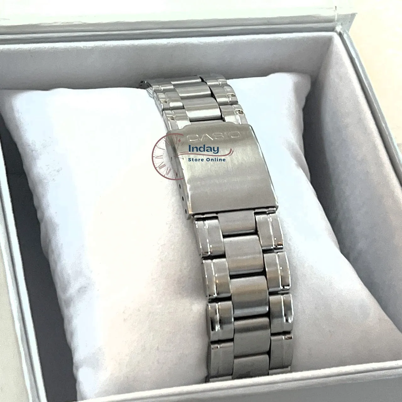 Casio Fashion Men's Watch MTP-1215A-2A Stainless Steel Strap Mineral Glass