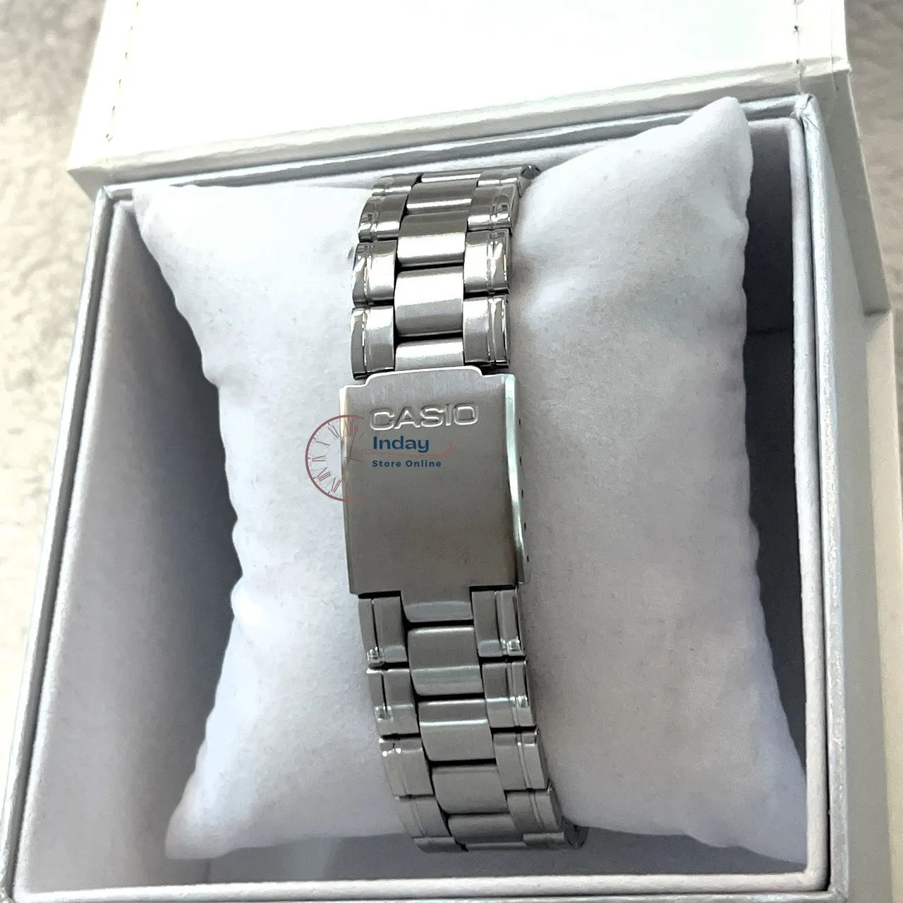 Casio Fashion Men's Watch MTP-1215A-7B2 Stainless Steel Band Mineral Glass