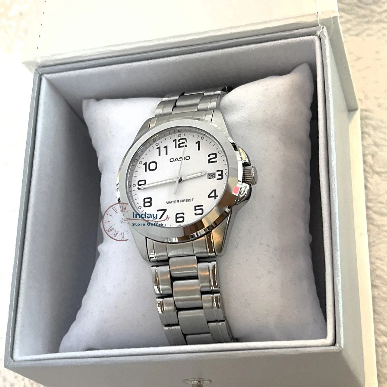 Casio Fashion Men's Watch MTP-1215A-7B2 Stainless Steel Band Mineral Glass