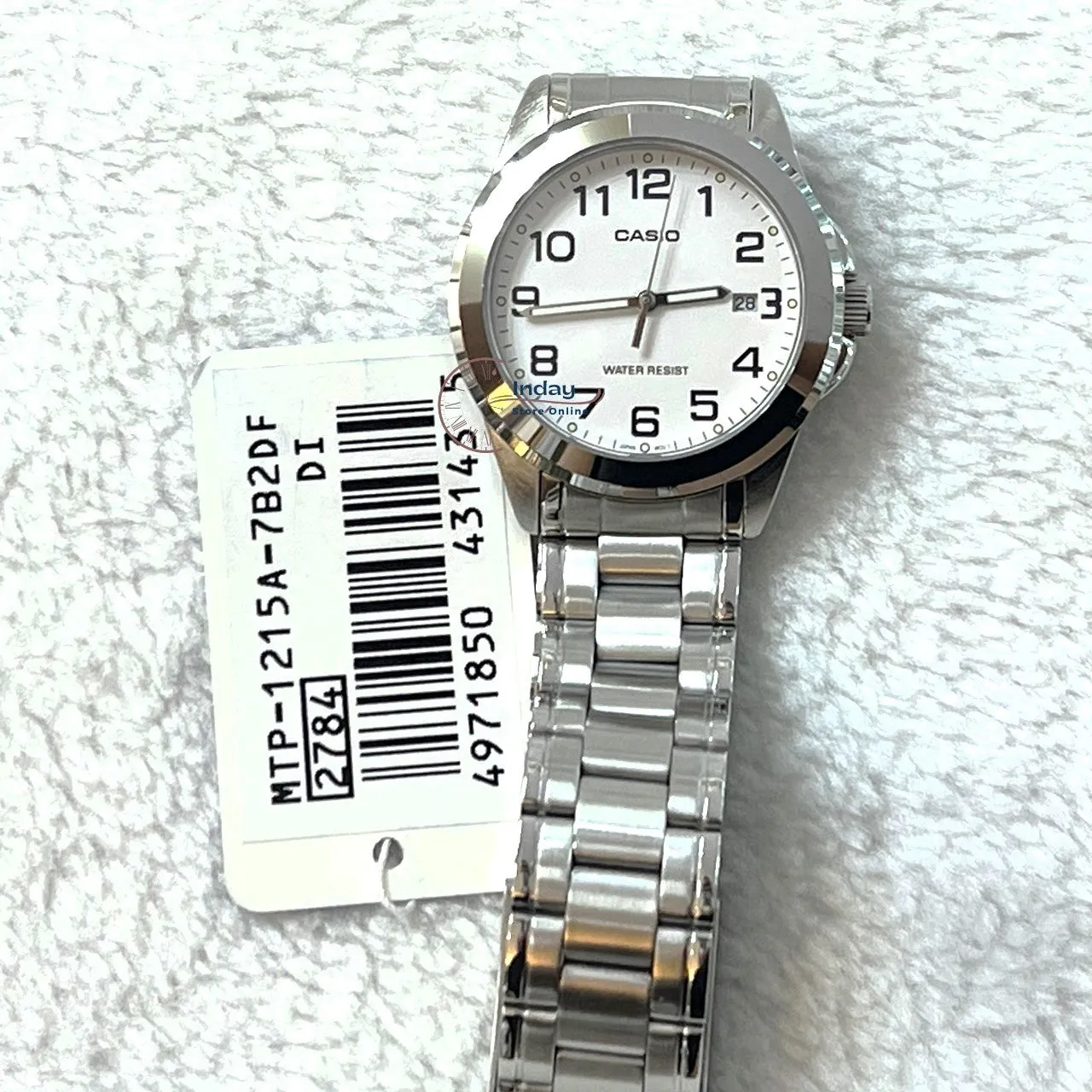 Casio Fashion Men's Watch MTP-1215A-7B2 Stainless Steel Band Mineral Glass