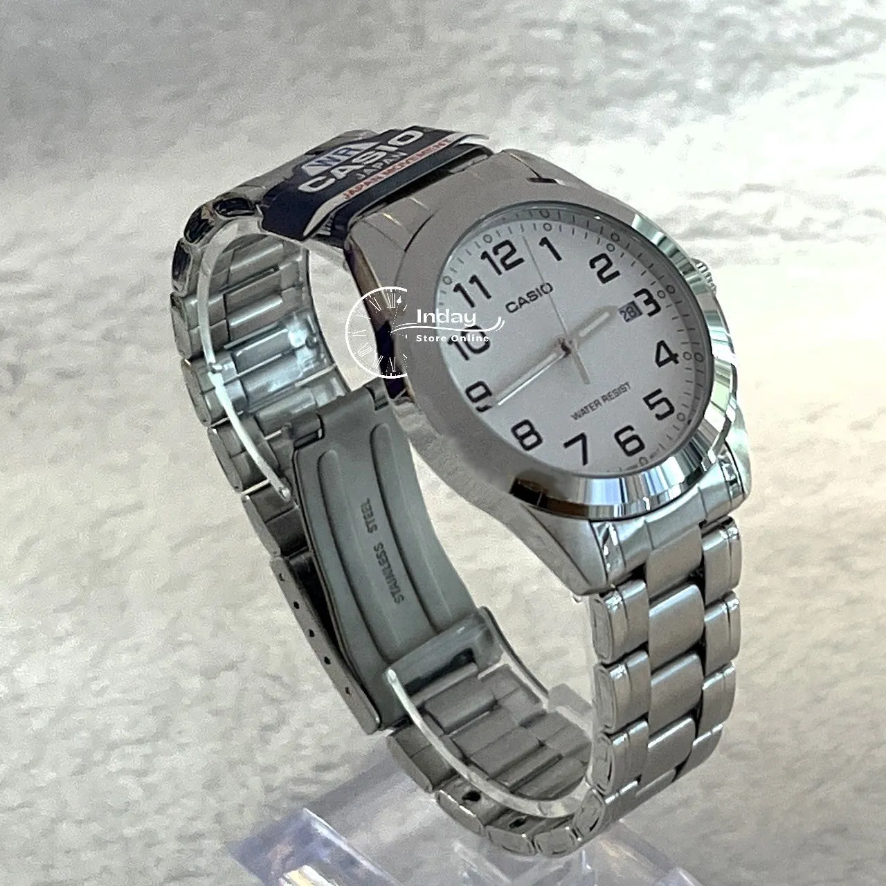 Casio Fashion Men's Watch MTP-1215A-7B2 Stainless Steel Band Mineral Glass