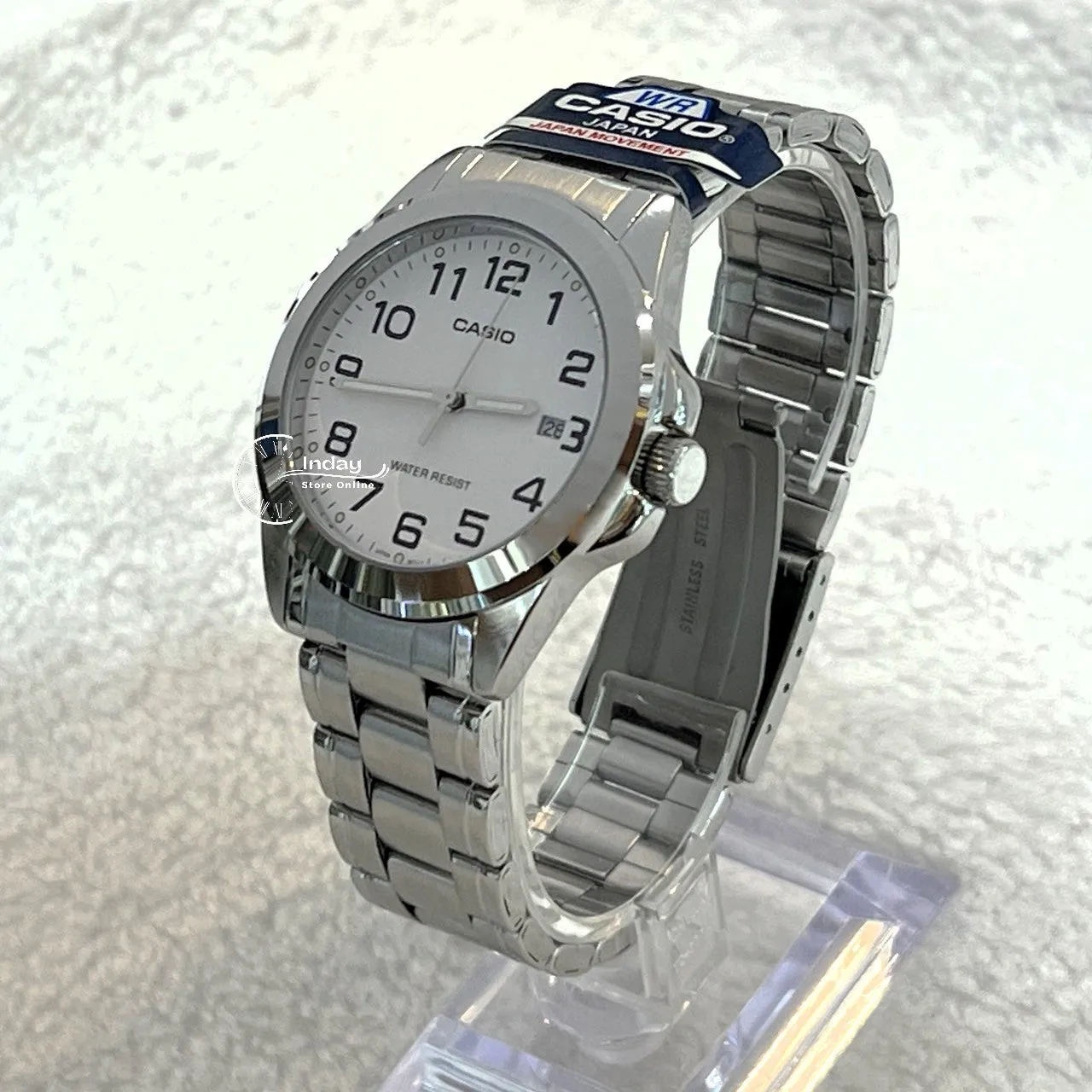 Casio Fashion Men's Watch MTP-1215A-7B2 Stainless Steel Band Mineral Glass