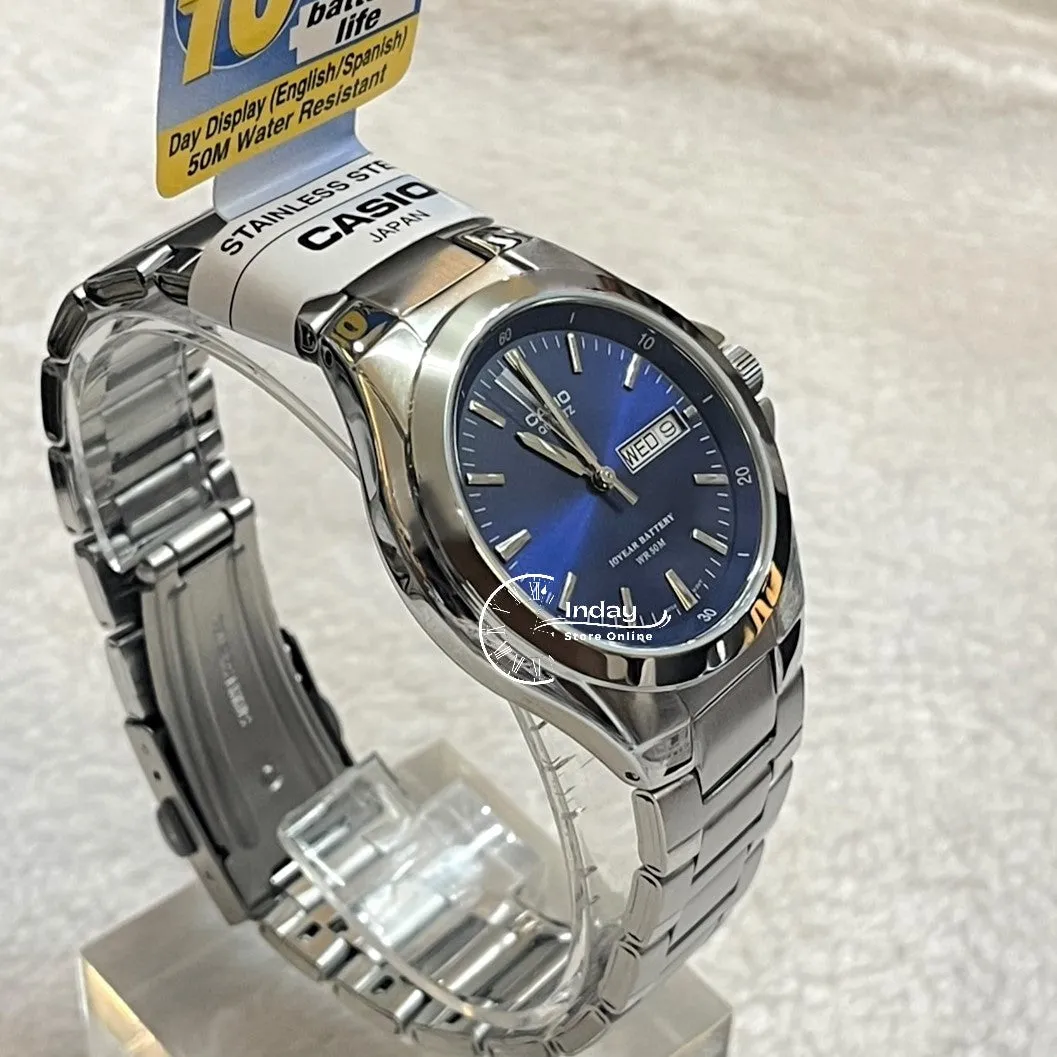 Casio Fashion Men's Watch MTP-1228D-2A Stainless Steel Strap Mineral glass