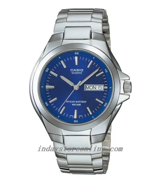 Casio Fashion Men's Watch MTP-1228D-2A Stainless Steel Strap Mineral glass