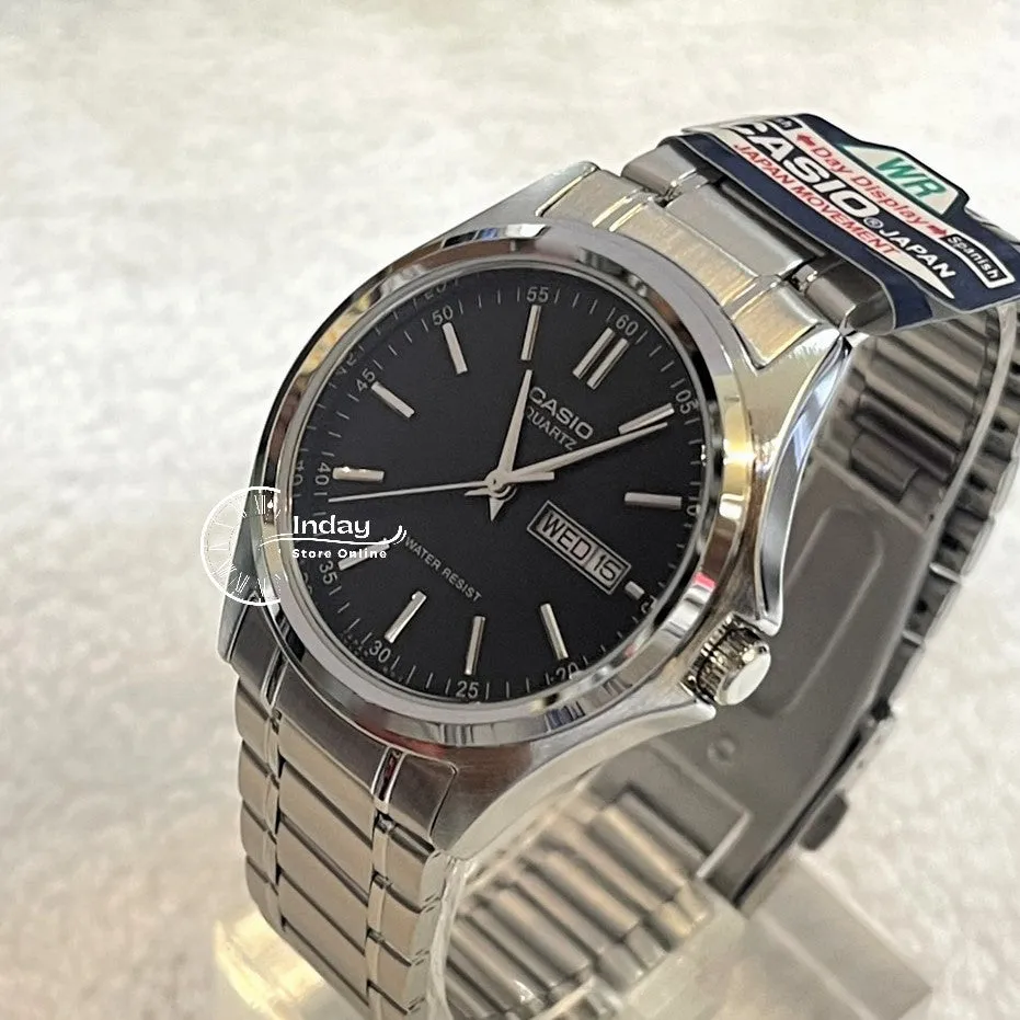 Casio Fashion Men's Watch MTP-1239D-1A Stainless Steel Band Mineral Glass