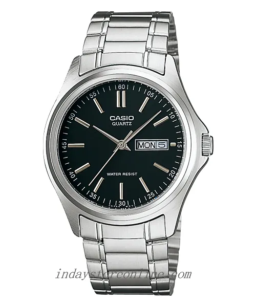 Casio Fashion Men's Watch MTP-1239D-1A Stainless Steel Band Mineral Glass
