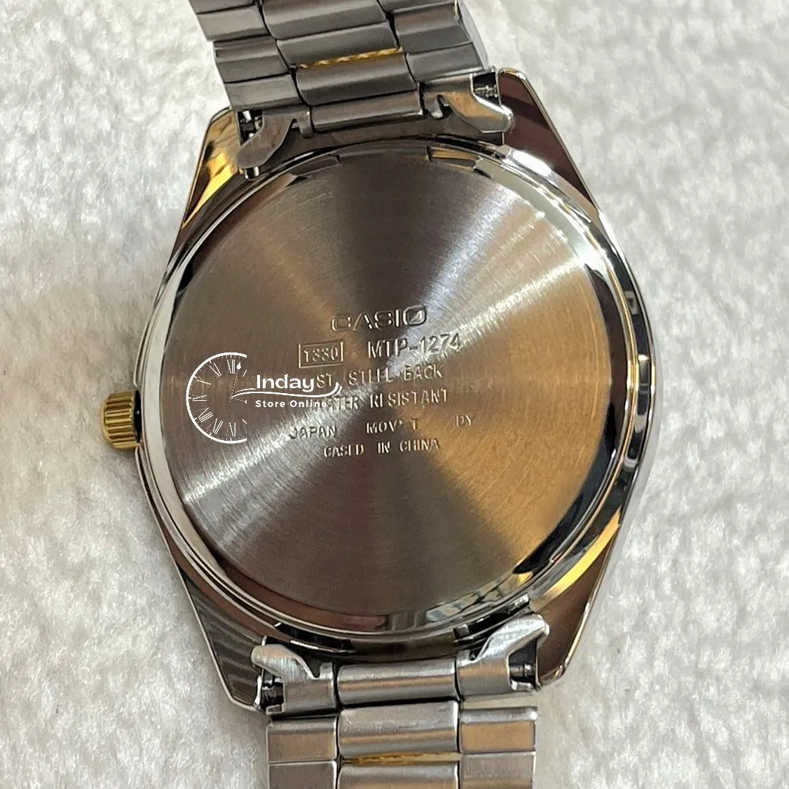 Casio Fashion Men's Watch MTP-1274SG-7A Two-tone Stainless Steel Band