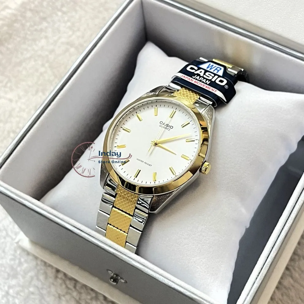 Casio Fashion Men's Watch MTP-1274SG-7A Two-tone Stainless Steel Band