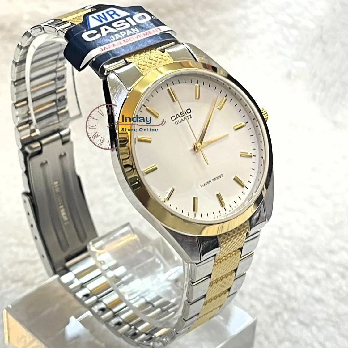 Casio Fashion Men's Watch MTP-1274SG-7A Two-tone Stainless Steel Band