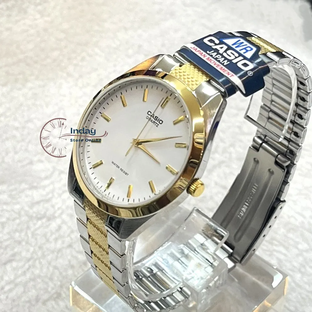 Casio Fashion Men's Watch MTP-1274SG-7A Two-tone Stainless Steel Band