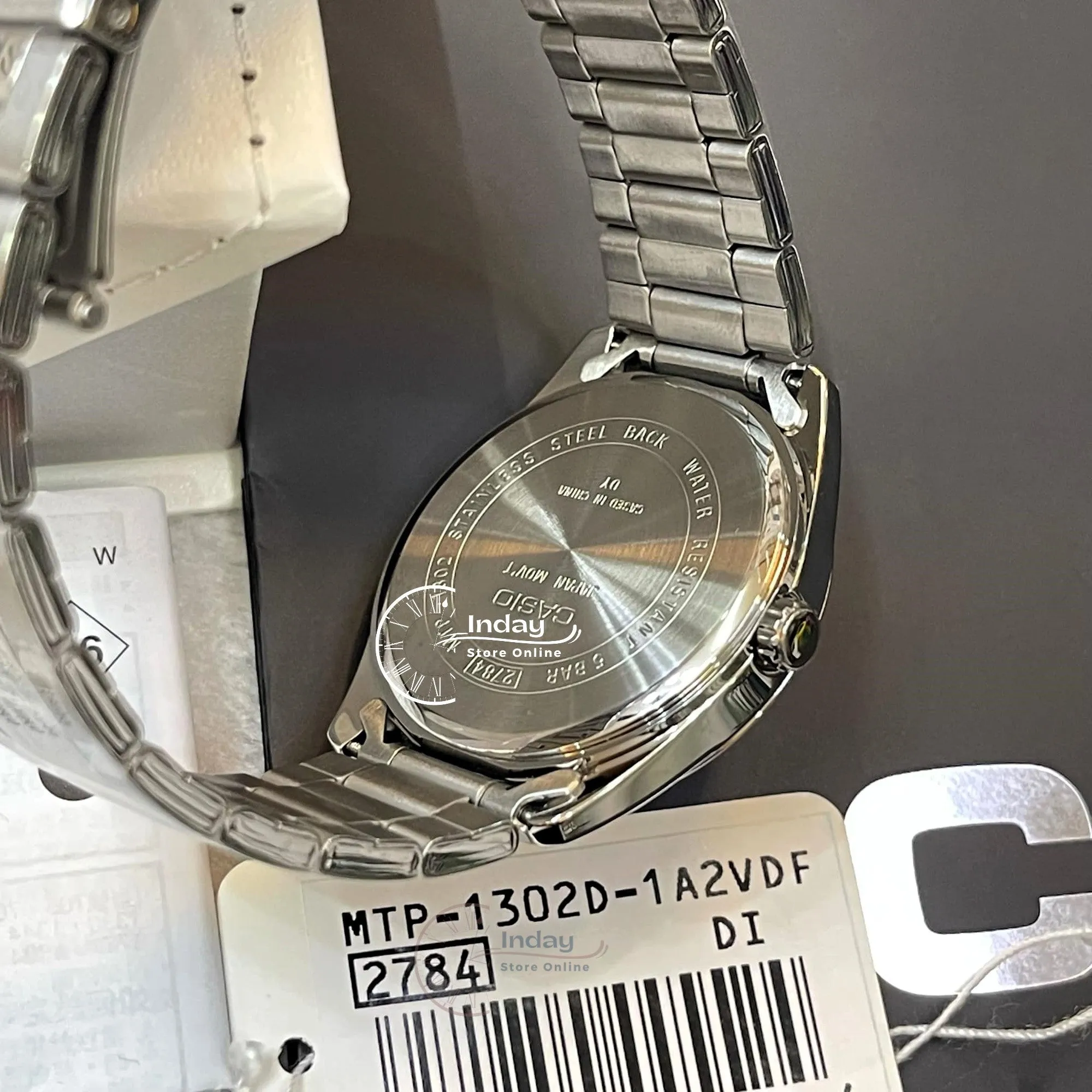 Casio Fashion Men's Watch MTP-1302D-1A2 Mineral Glass Stainless Steel Band