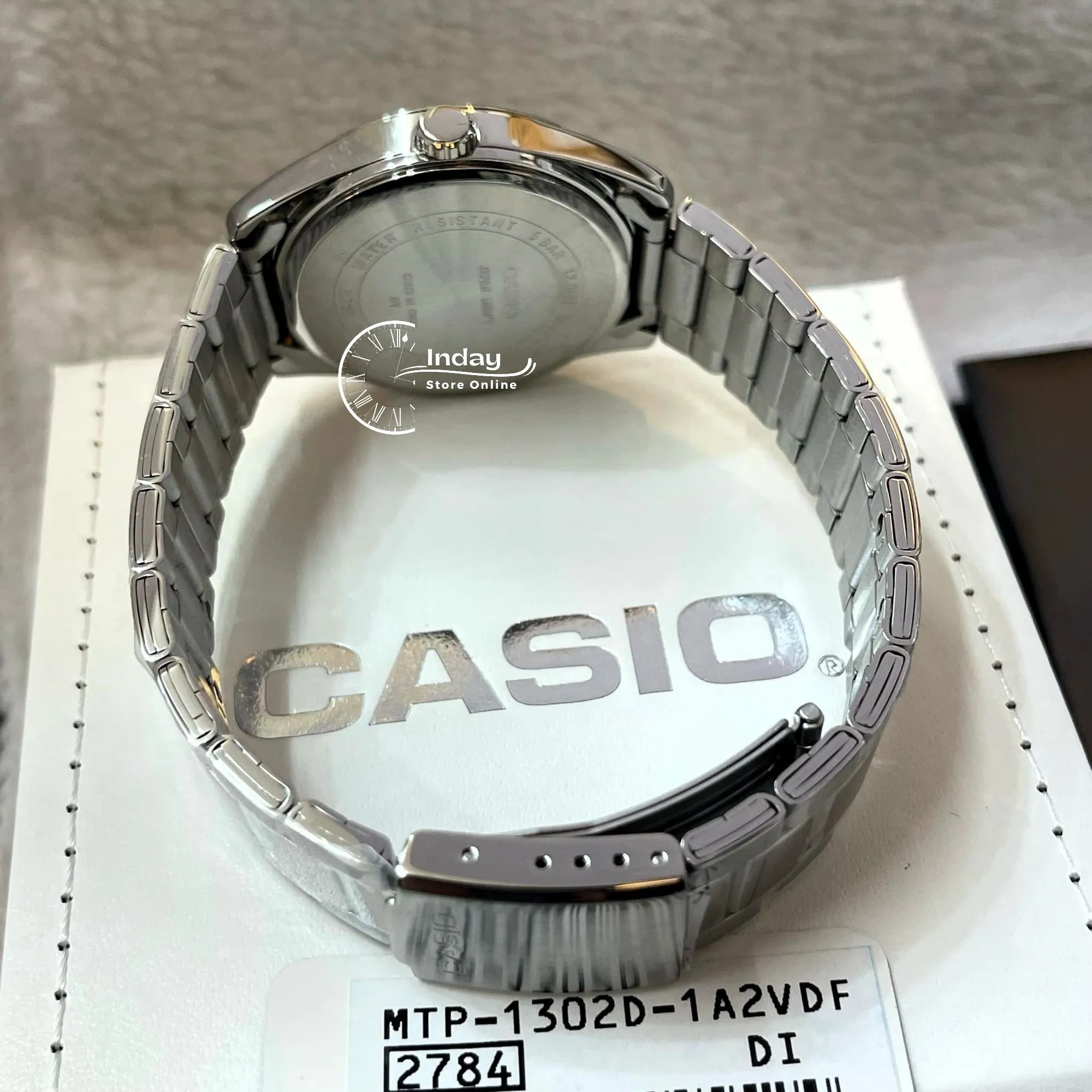 Casio Fashion Men's Watch MTP-1302D-1A2 Mineral Glass Stainless Steel Band