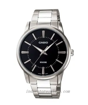 Casio Fashion Men's Watch MTP-1303D-1A Stainless Steel Band Mineral Glass