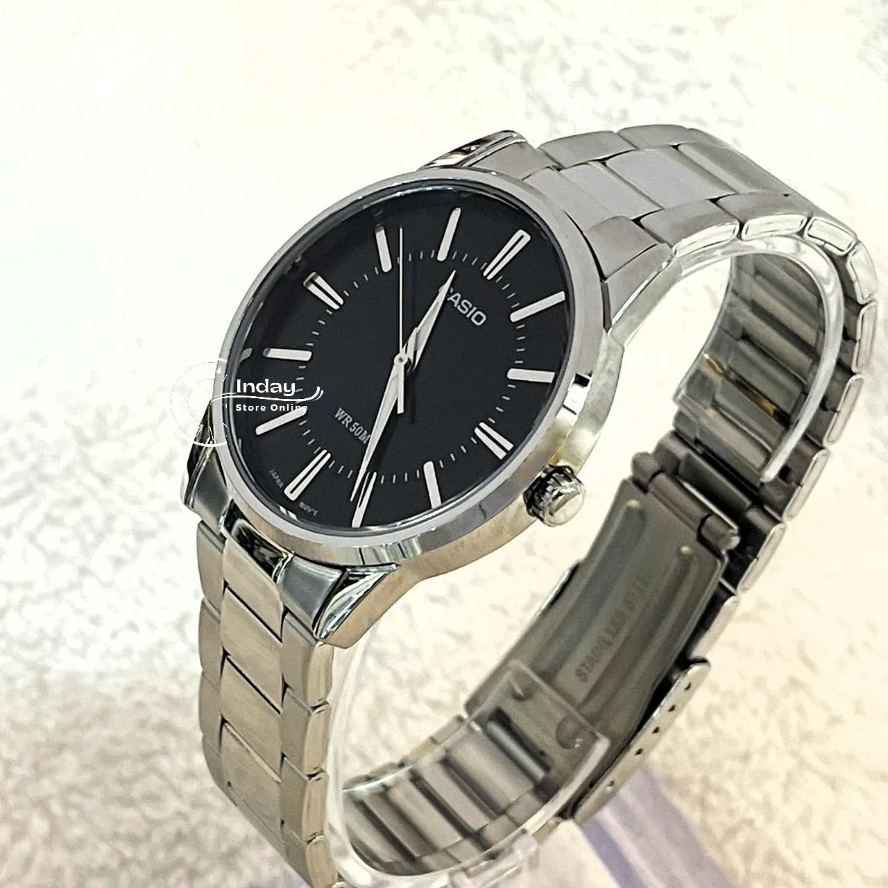 Casio Fashion Men's Watch MTP-1303D-1A Stainless Steel Band Mineral Glass