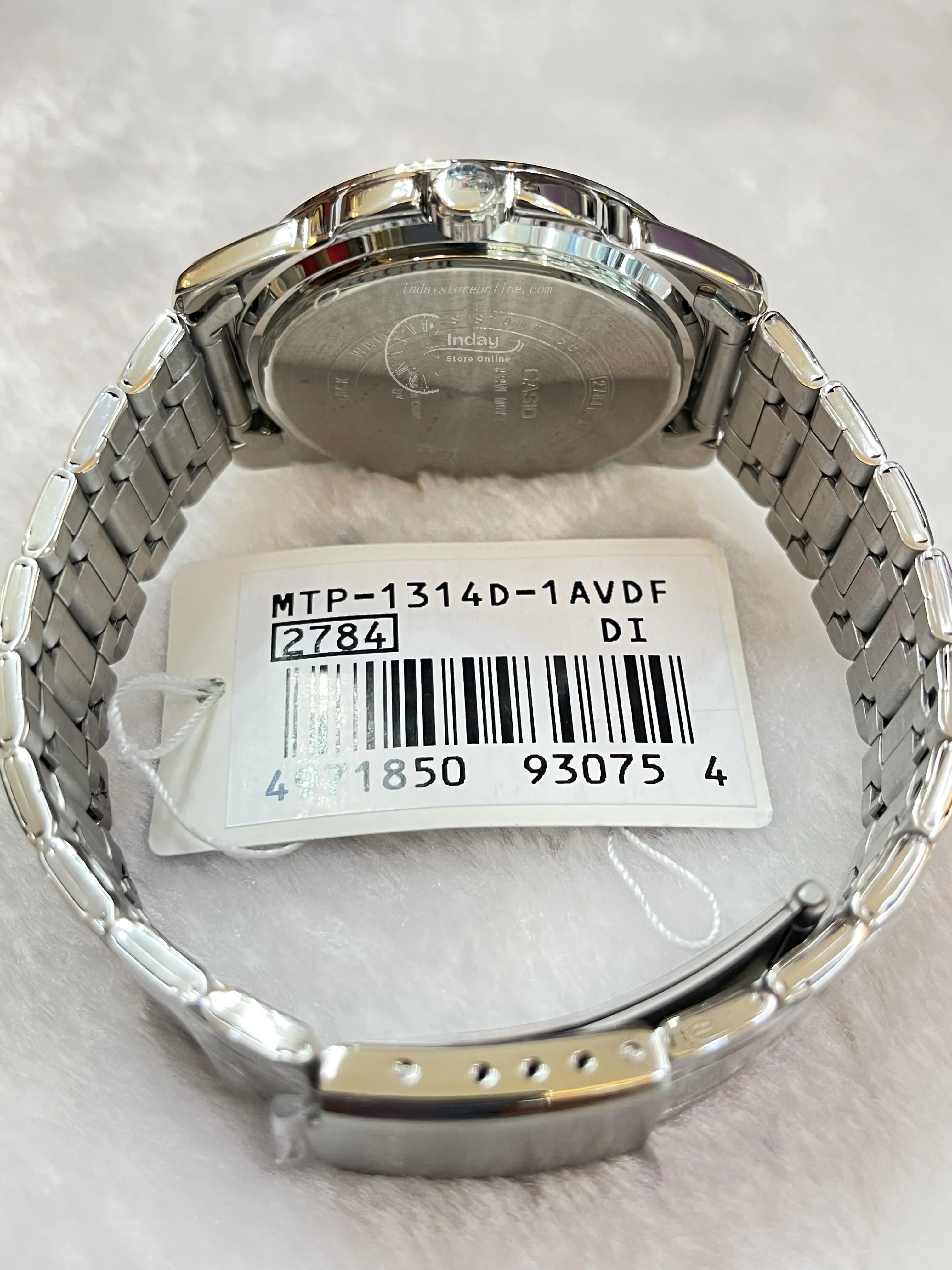 Casio Fashion Men's Watch MTP-1314D-1A Stainless Steel Band Mineral Glass
