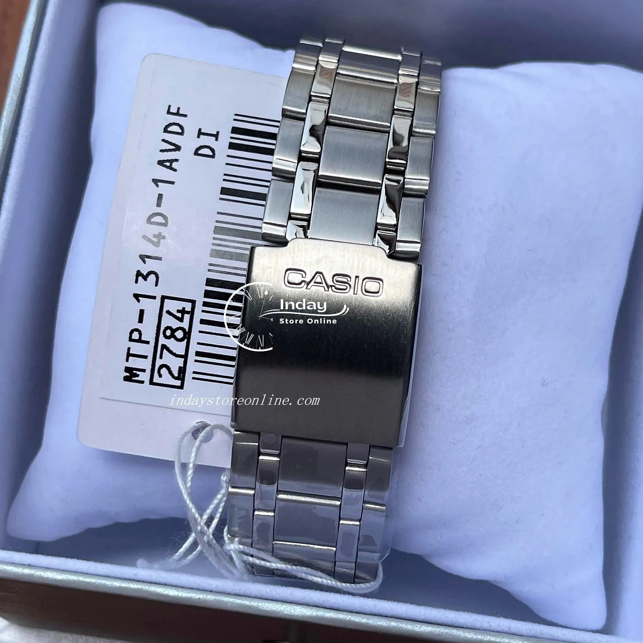 Casio Fashion Men's Watch MTP-1314D-1A Stainless Steel Band Mineral Glass