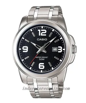 Casio Fashion Men's Watch MTP-1314D-1A Stainless Steel Band Mineral Glass