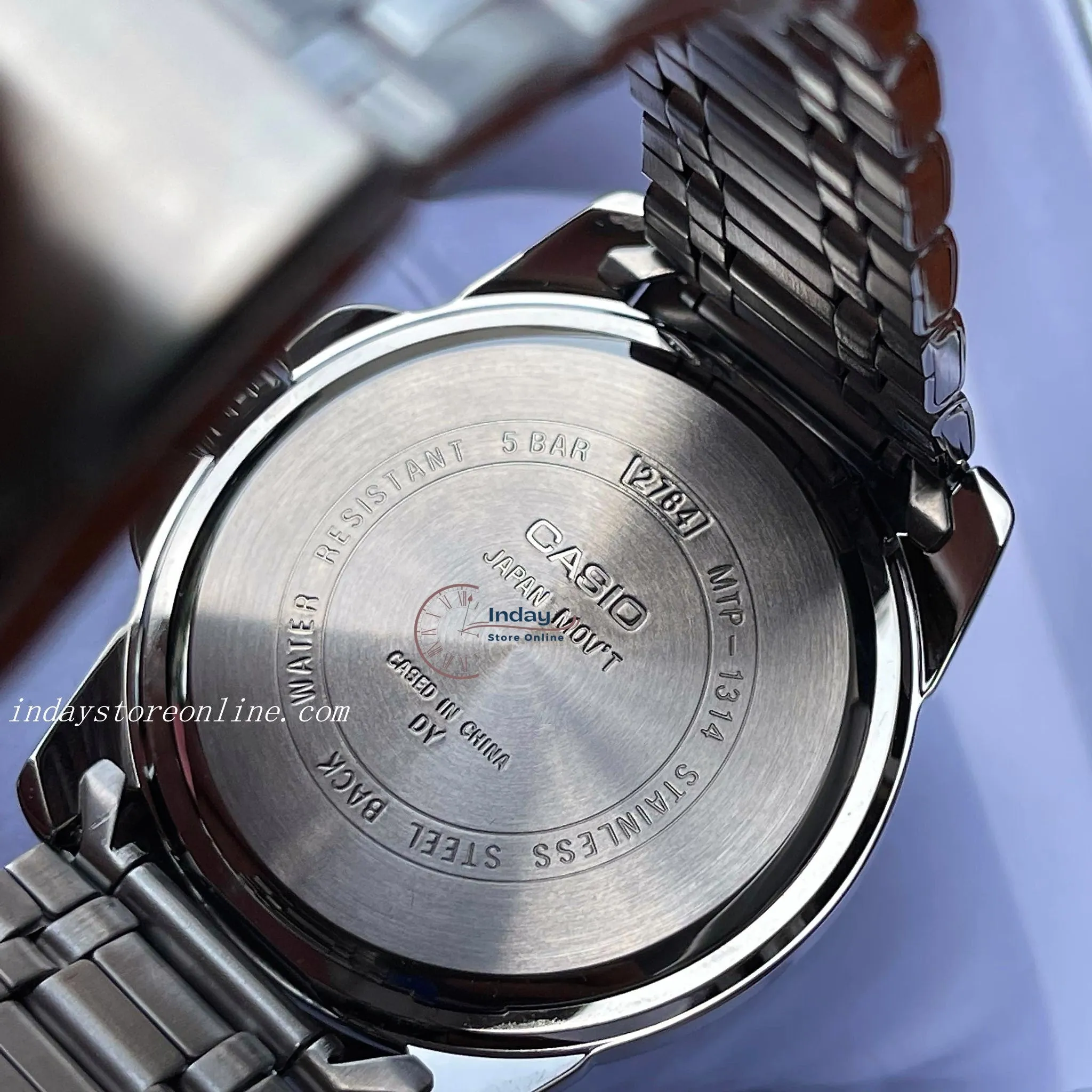 Casio Fashion Men's Watch MTP-1314D-1A Stainless Steel Band Mineral Glass