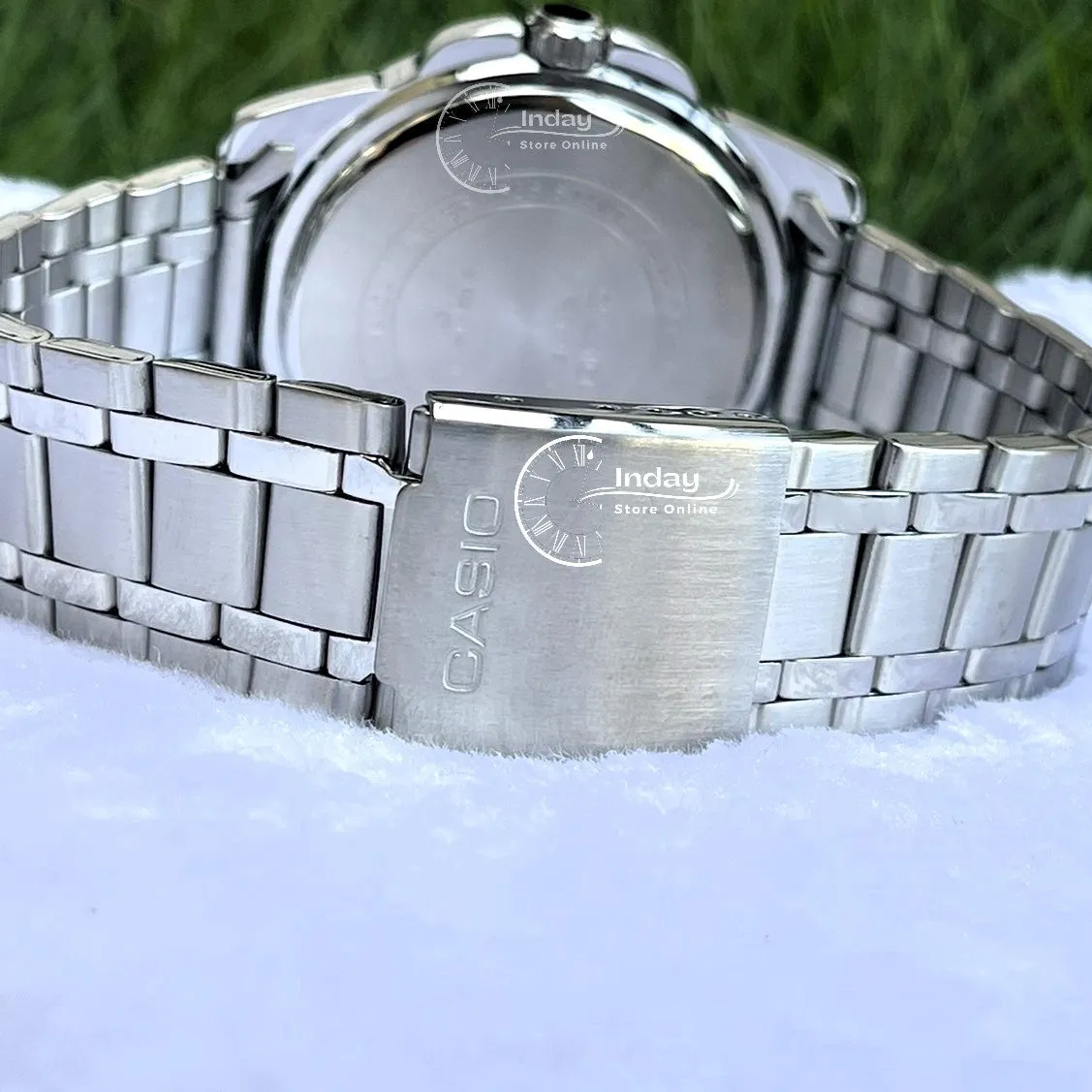 Casio Fashion Men's Watch MTP-1314D-2A Stainless Steel Band Mineral Glass