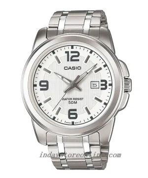 Casio Fashion Men's Watch MTP-1314D-7A Stainless Steel Strap Mineral Glass