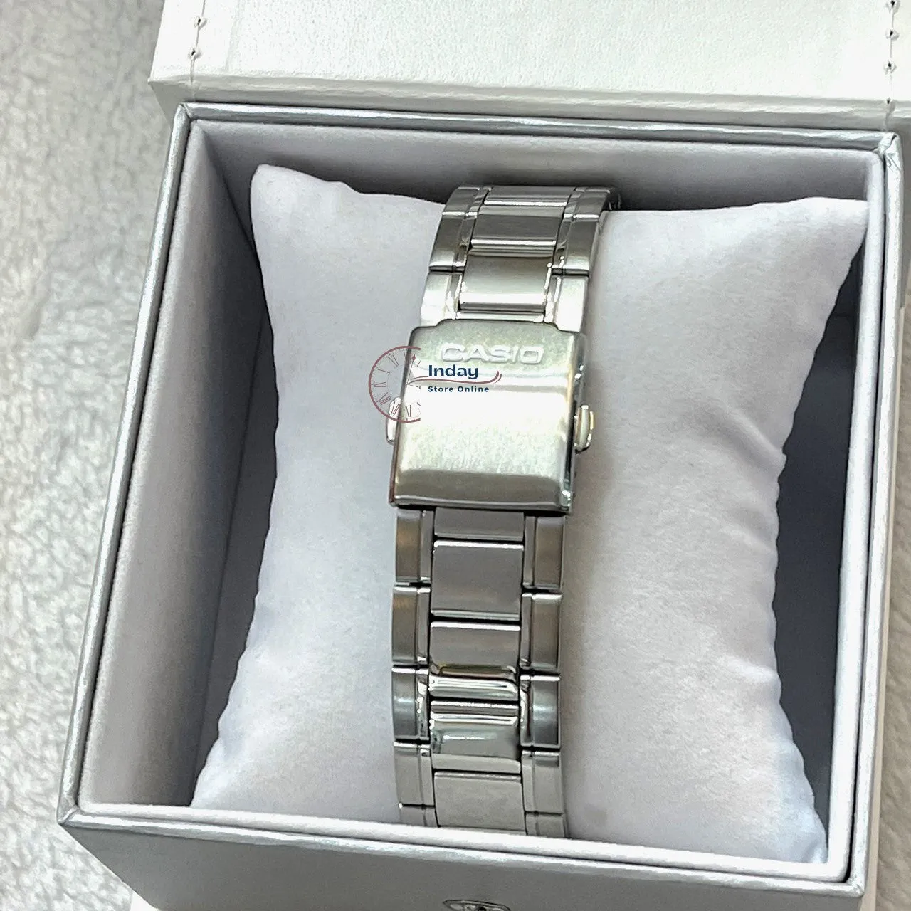 Casio Fashion Men's Watch MTP-1374D-5A Stainless Steel Strap Mineral Glass