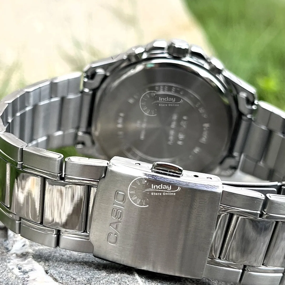 Casio Fashion Men's Watch MTP-1374D-7A Stainless Steel Band Mineral Glass