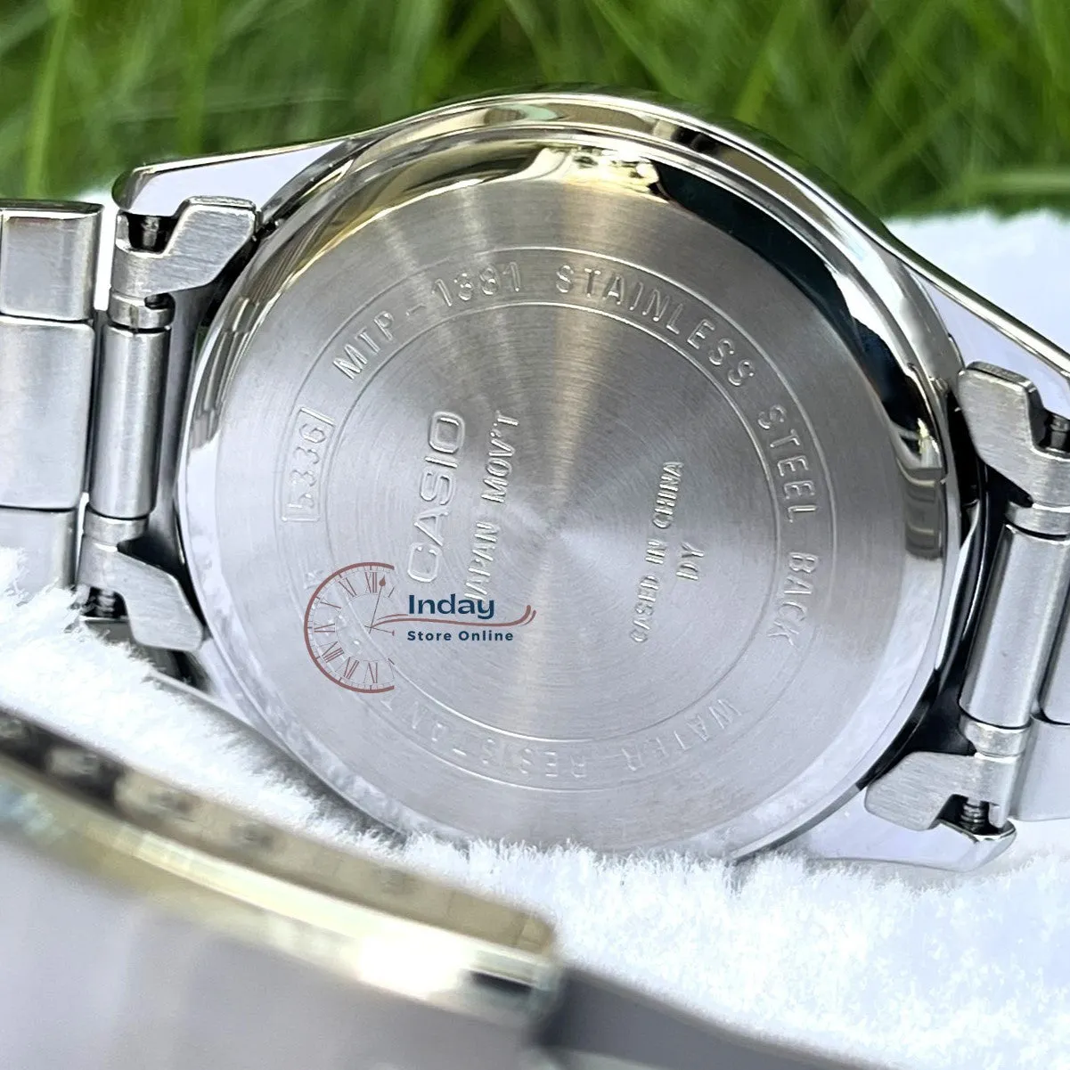 Casio Fashion Men's Watch MTP-1381D-1A  Stainless Steel Band Mineral Glass