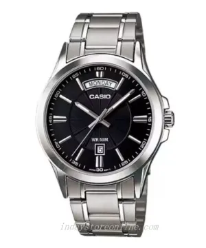 Casio Fashion Men's Watch MTP-1381D-1A  Stainless Steel Band Mineral Glass